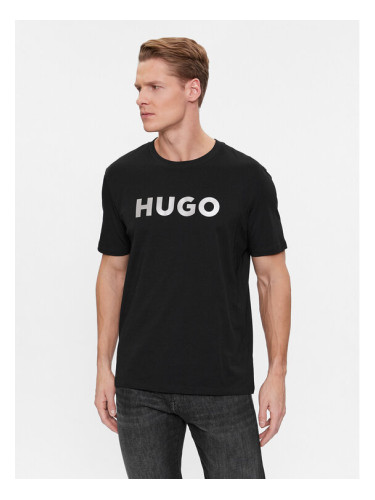 Hugo Тишърт Dulivio 50506996 Черен Regular Fit