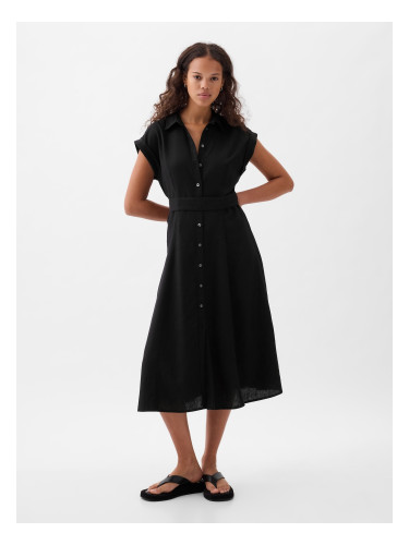 GAP Linen Shirt Midi Dress - Ladies