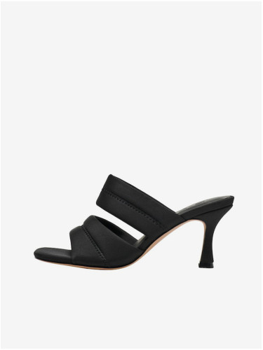 Black women's heeled slippers ONLY Alysssa-4 - Women