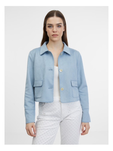 Orsay Blue Women's Suede Jacket - Women's