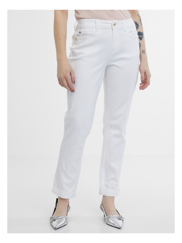 Orsay White Women's Boyfriend Jeans - Womens