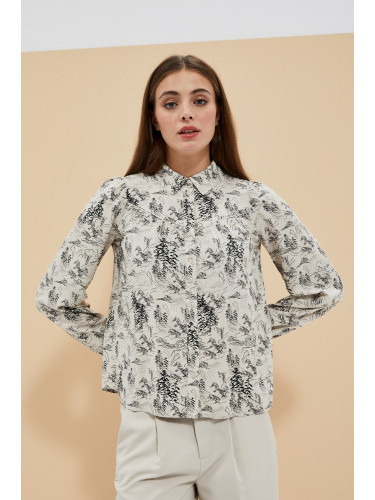 Marisse Women's Shirt L-Ko-4004 Beige