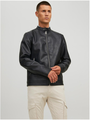 Black Mens Leatherette Jack & Jones Rocky Jack Jack - Men