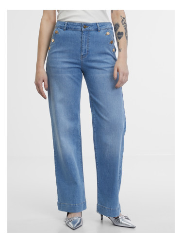 Orsay Light Blue Women's Wide Jeans - Women's