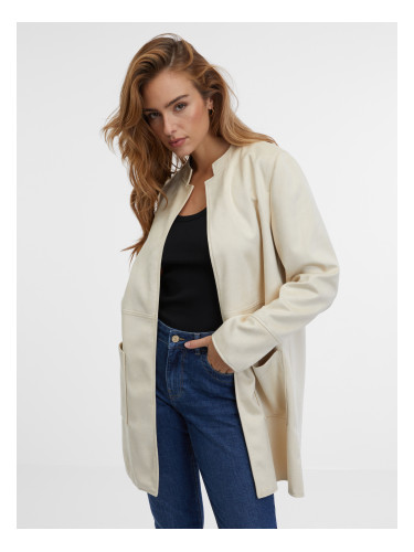 Orsay Beige Women's Faux Leather Jacket - Women's