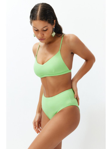 Trendyol Green High Waist Hipster Bikini Bottom