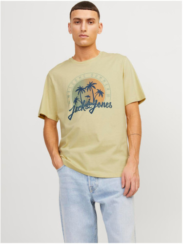 Yellow men's T-shirt Jack & Jones Summer