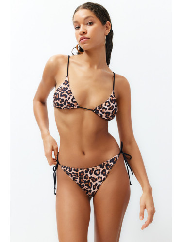 Trendyol Leopard Patterned Regular Mix&Match Bikini Bottom