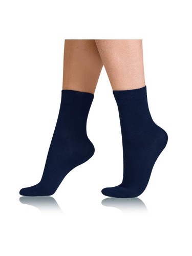 Bellinda 
COTTON COMFORT SOCKS - Women's Cotton Socks with Comfortable Hem - Navy Blue