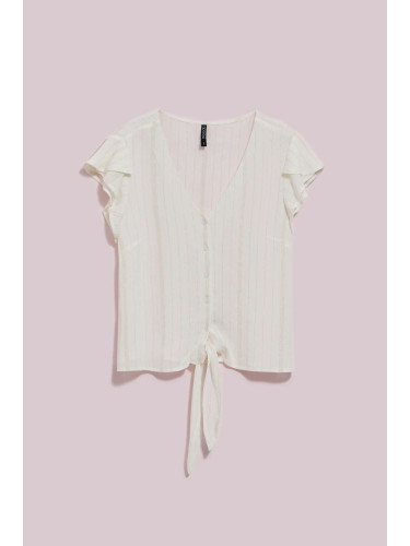 Marisse Women's Shirt L-Ko-4048 Off White