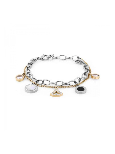 Дамска гривна със седеф и кристали Daniel Klein DKJ.3.2090.02