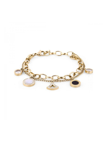 Дамска гривна със седеф и кристали Daniel Klein DKJ.3.2090.03