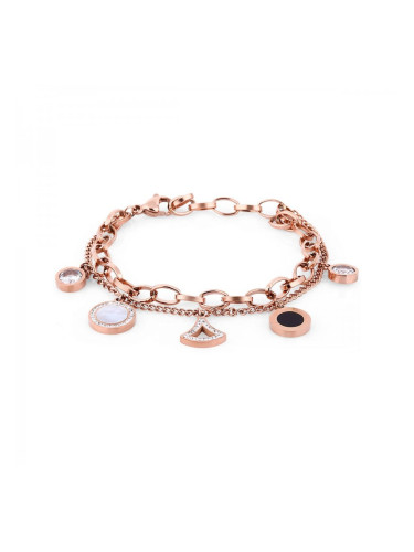 Дамска гривна със седеф и кристали Daniel Klein DKJ.3.2090.04