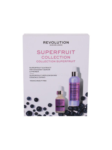 Revolution Skincare Superfruit Extract Collection Подаръчен комплект серум за лице 30 ml + хидратиращ спрей за лице 100 ml