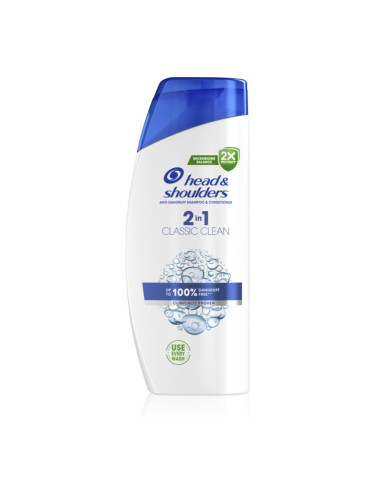 Head & Shoulders Classic Clean 2in1 шампоан против пърхот 2 в 1 625 мл.