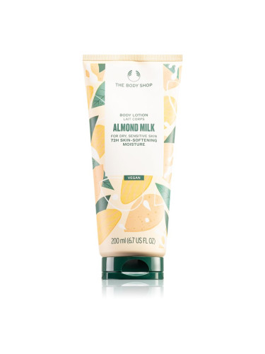 The Body Shop Almond Milk Body Lotion тоалетно мляко за тяло за суха и чувствителна кожа 200 мл.