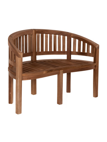 BENCH 2-SEATER CAPO HM9538 TEAK WOOD IN NATURAL COLOR 121X59X86Hcm.