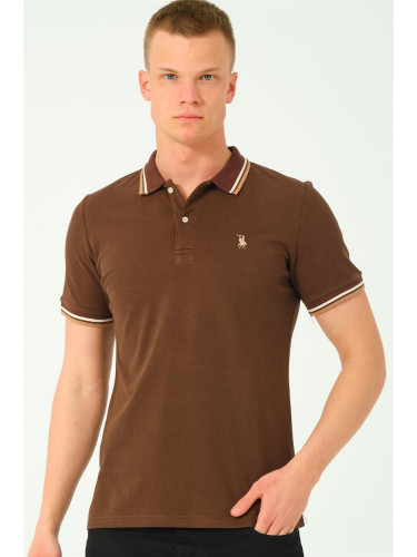 Men's polo shirt dewberry