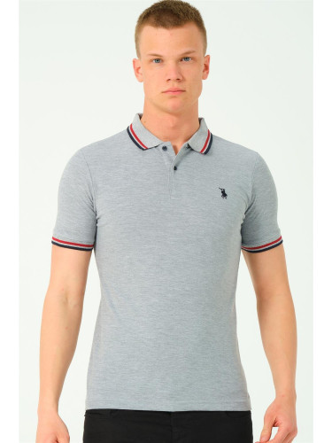 Men's polo shirt dewberry