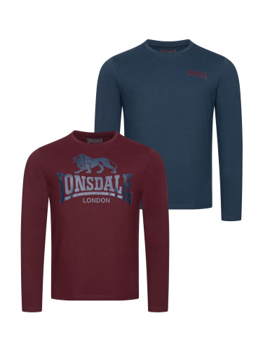 Lonsdale Men's long-sleeved shirt regular fit double pack