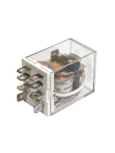Реле електромагнитно LY1, бобина 12VDC, 250VAC/10A, SPDT - NO+NC