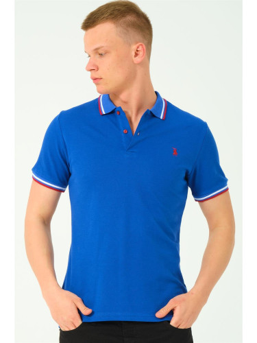 Men's polo shirt dewberry