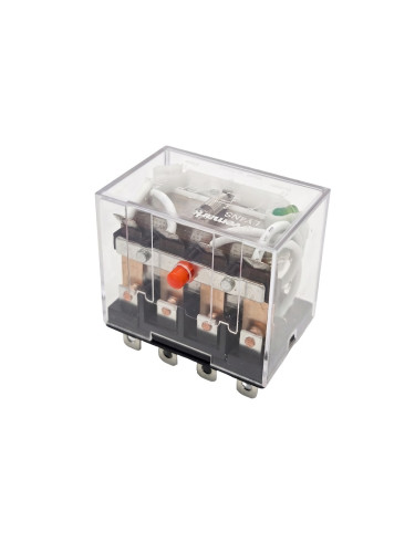 Реле електромагнитно LY4NS, бобина 24VDC, 250VAC/10A, 4PDT - 4NO+4NC