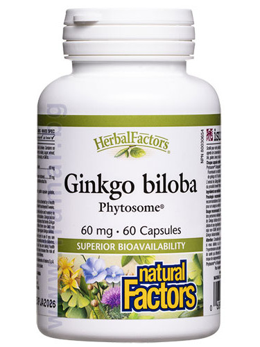 ГИНКО БИЛОБА ФИТОЗОМИ капсули 60 мг * 60 НАТУРАЛ ФАКТОРС