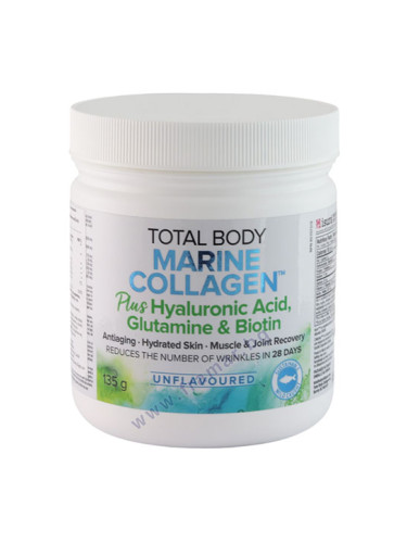 ТОТАЛ БОДИ РИБЕН КОЛАГЕН + ХИАЛУРОНОВА КИСЕЛИНА, ГЛУТАМИН И БИОТИН прах 135 г НАТУРАЛ ФАКТОРС