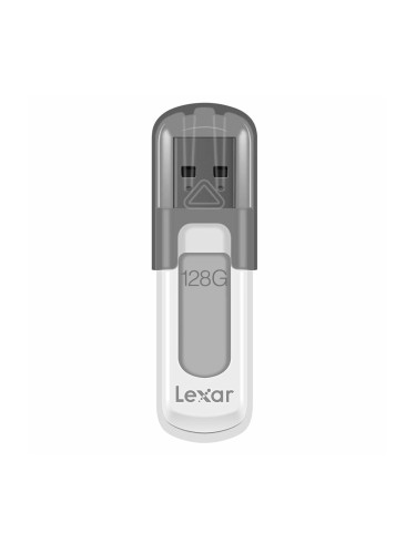 Памет 128GB USB Flash Drive, Lexar JumpDrive V100, USB 3.0, сива