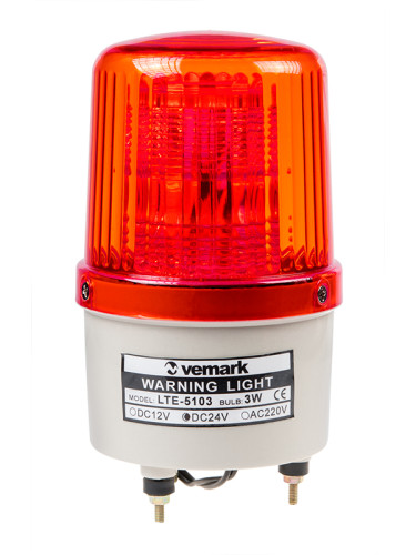 Сигнална LED лампа LTE-5103-24, 24VDC, 3W, червена, VEMARK