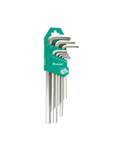 Имбусни ключове, комплект, 1.5-10mm, стоманени, HW-129, PRO'S KIT