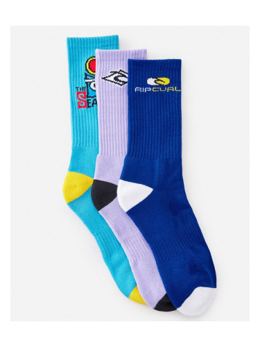 Rip Curl Socks RETRO CREW SOCK 3-PK Multico