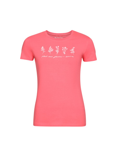 Women's cotton T-shirt ALPINE PRO NORDA calypso coral variant pb