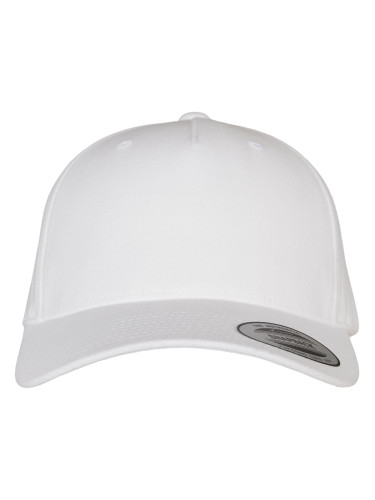YP CLASSICS 5-PANEL PREMIUM COVERED SNAPBACK CAP white