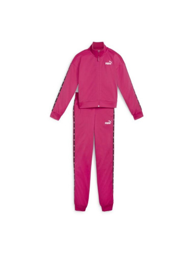 Puma ESSENTIALS TAPE TRICOT SUIT CL G Спортен екип за момичета, розово, размер