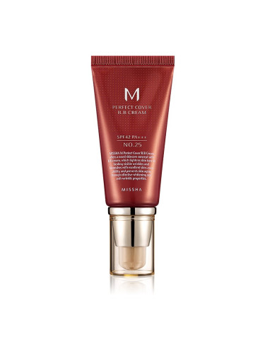 Missha M Perfect Cover ББ крем с висока UV защита цвят No. 25 Warm Beige SPF42/PA+++ 50 мл.