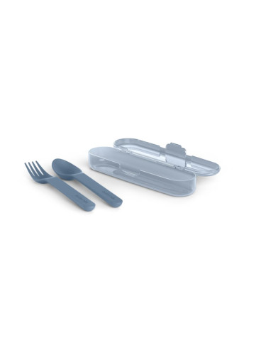 Suavinex Go Natural Cutlery Set прибор 12 m+ Blue 3 бр.