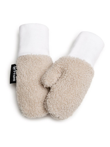 T-TOMI TEDDY Gloves Cream ръкавици за деца от раждането им 12-18 months 1 бр.