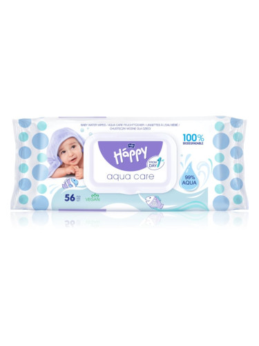 BELLA Baby Happy Aqua care мокри почистващи кърпички за деца 56 бр.