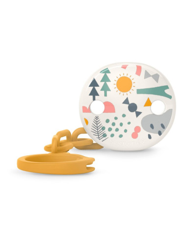 Suavinex Walk Soother Clip клипс за биберон Yellow 1 бр.