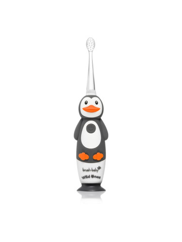 Brush Baby WildOnes WildOne електрическа четка за зъби + 2 резервни глави за деца Penguin 1 бр.