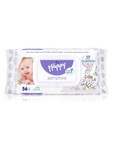 BELLA Baby Happy Sensitive мокри почистващи кърпички за деца 56 бр.