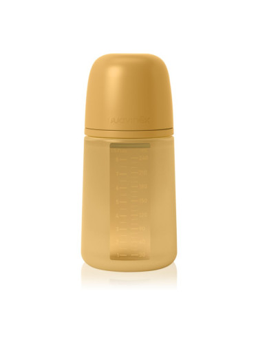 Suavinex Colour Essence SX Pro бебешко шише Medium Flow - Bright Mustard 240 мл.