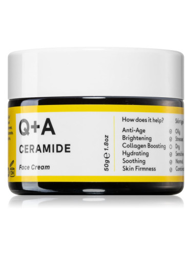 Q+A Ceramide витализиращ крем за лице с церамиди 50 гр.