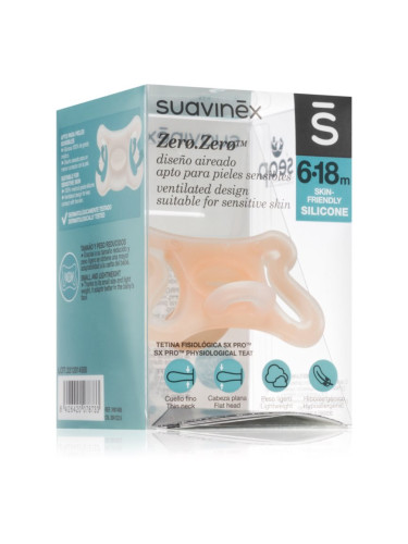 Suavinex Zero Zero Physiological Teat биберон 6-18 m 1 бр.
