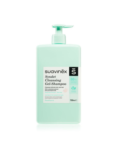 Suavinex Syndet Cleansing Gel-Shampoo детски шампоан 2 в 1 0 m+ 750 мл.