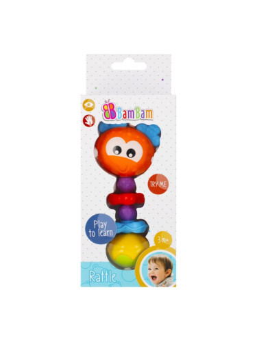 Bam-Bam Rattle дрънкалка 3m+ Beetle 1 бр.