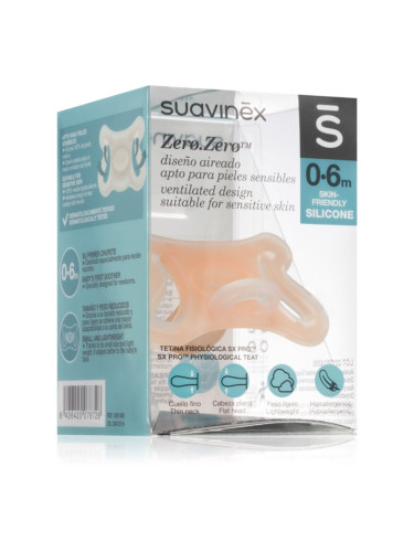 Suavinex Zero Zero Physiological Teat биберон 0-6 m 1 бр.