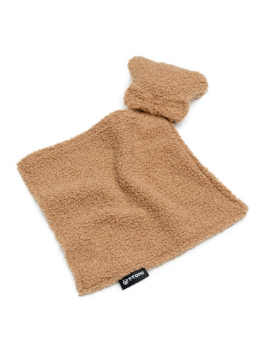 T-TOMI TEDDY Cuddle Cloth играчка за заспиване Brown 25 x 25 cm 1 бр.
